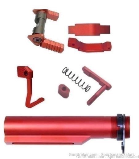SPARTAN AR AR15 BRONZE ANODIZED LOWER PARTS KIT (4 Piece Kit)-img-2
