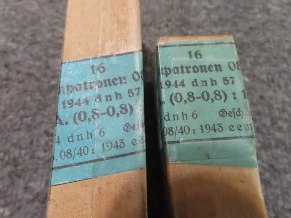 4 BOXES OF WWII GERMAN MILITARY AMMO-8mm RIFLE AND 9mm PISTOL-img-11