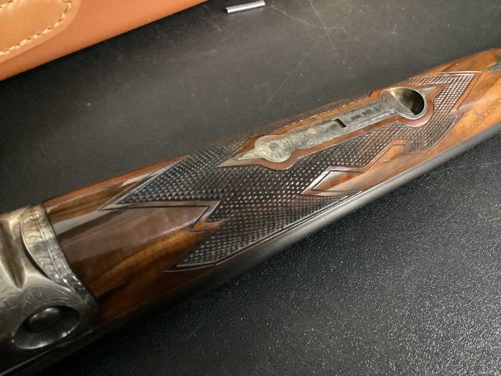 Parker-Winchester 28 ga factory leather case very nice collectible -img-14