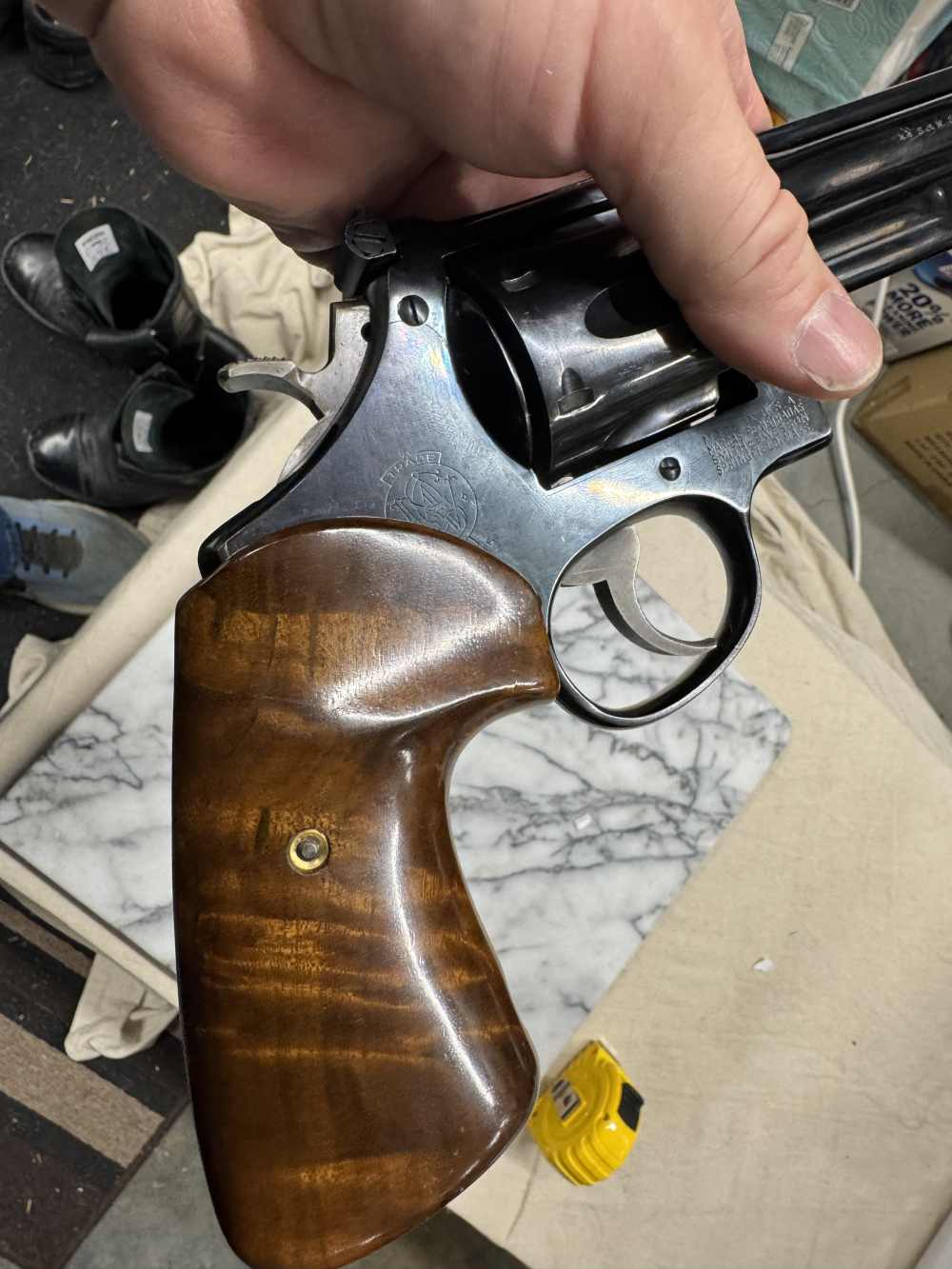 Smith & Wesson 1950 target revolver 44 special -img-7