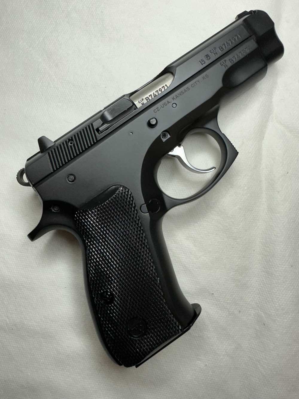 CZ 75 Compact, Black Polycoat Steel, Two Mags, Org. Hard Case-img-2