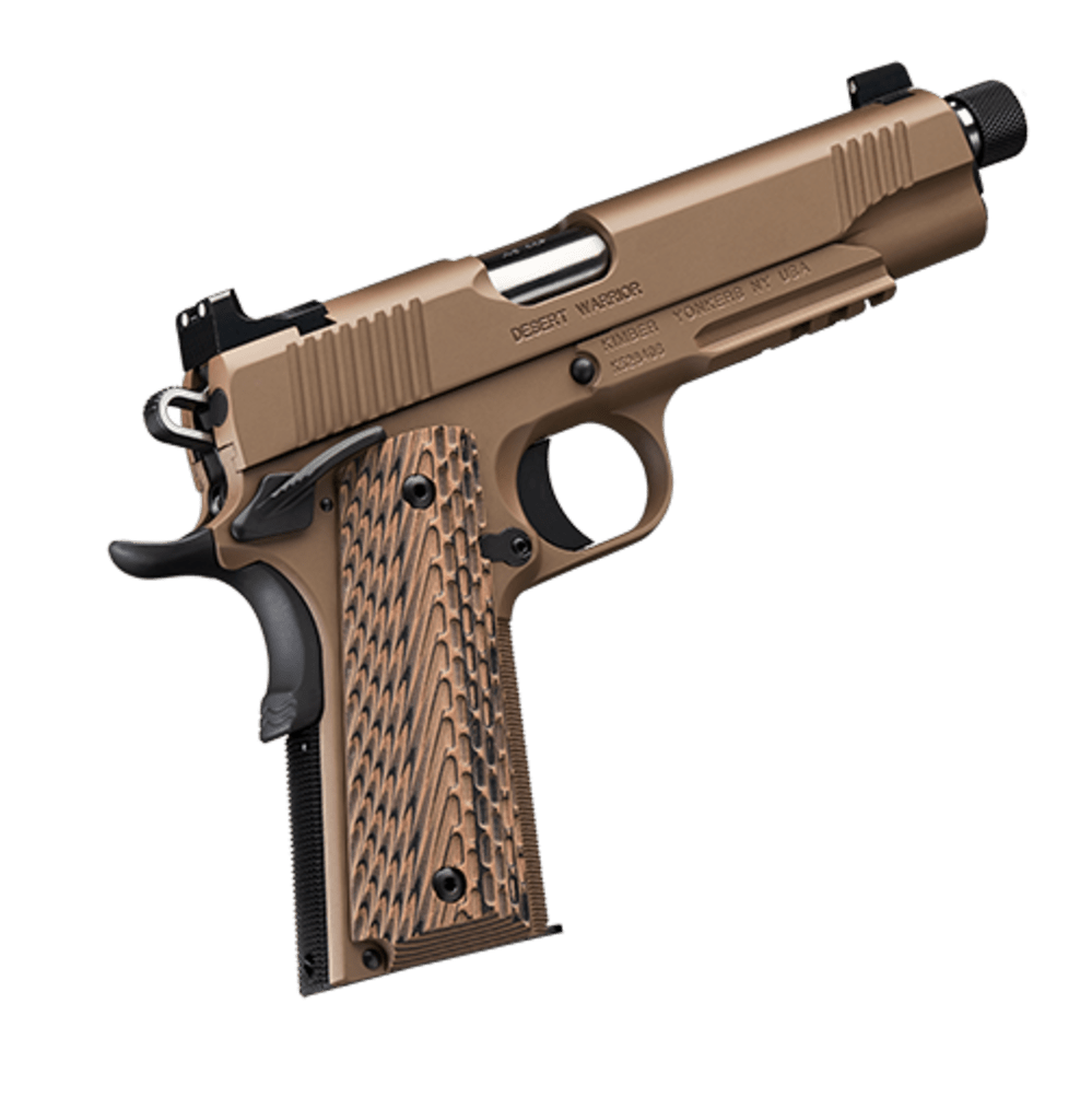 NEW DISCONTINUED KIMBER 1911 DESERT WARRIOR TFS 45 ACP 5.5" THREADED FDE-img-0
