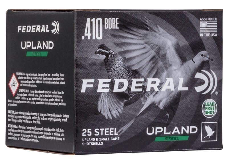 Federal 410 Ga Upland Steel 3in 3/8oz 6 Shot 25rds USH4106-img-0