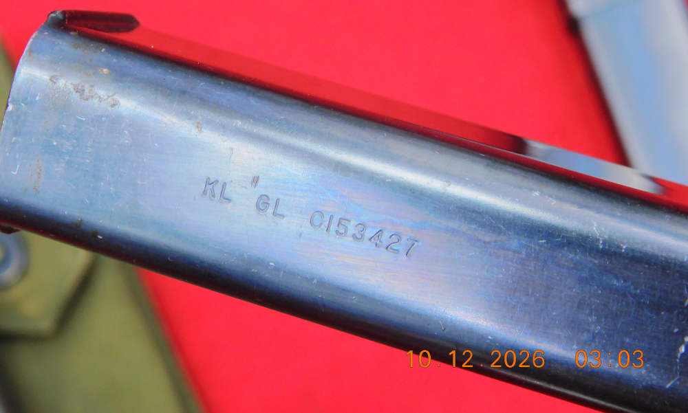 WWII M3-A1 GL Grease Gun SMG 45 acp 30 rd Magazine Lot X3 & Pouch-img-4