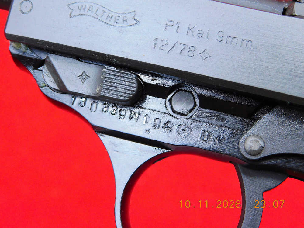 German Walther P1 P38 9mm Pistol 1978 Like New-img-7