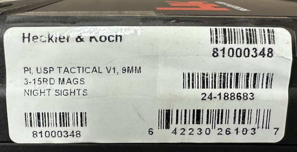 Heckler & Koch USP Tactical V1 9MM 81000348 HK 4.86" Threaded 3 Magazines-img-15