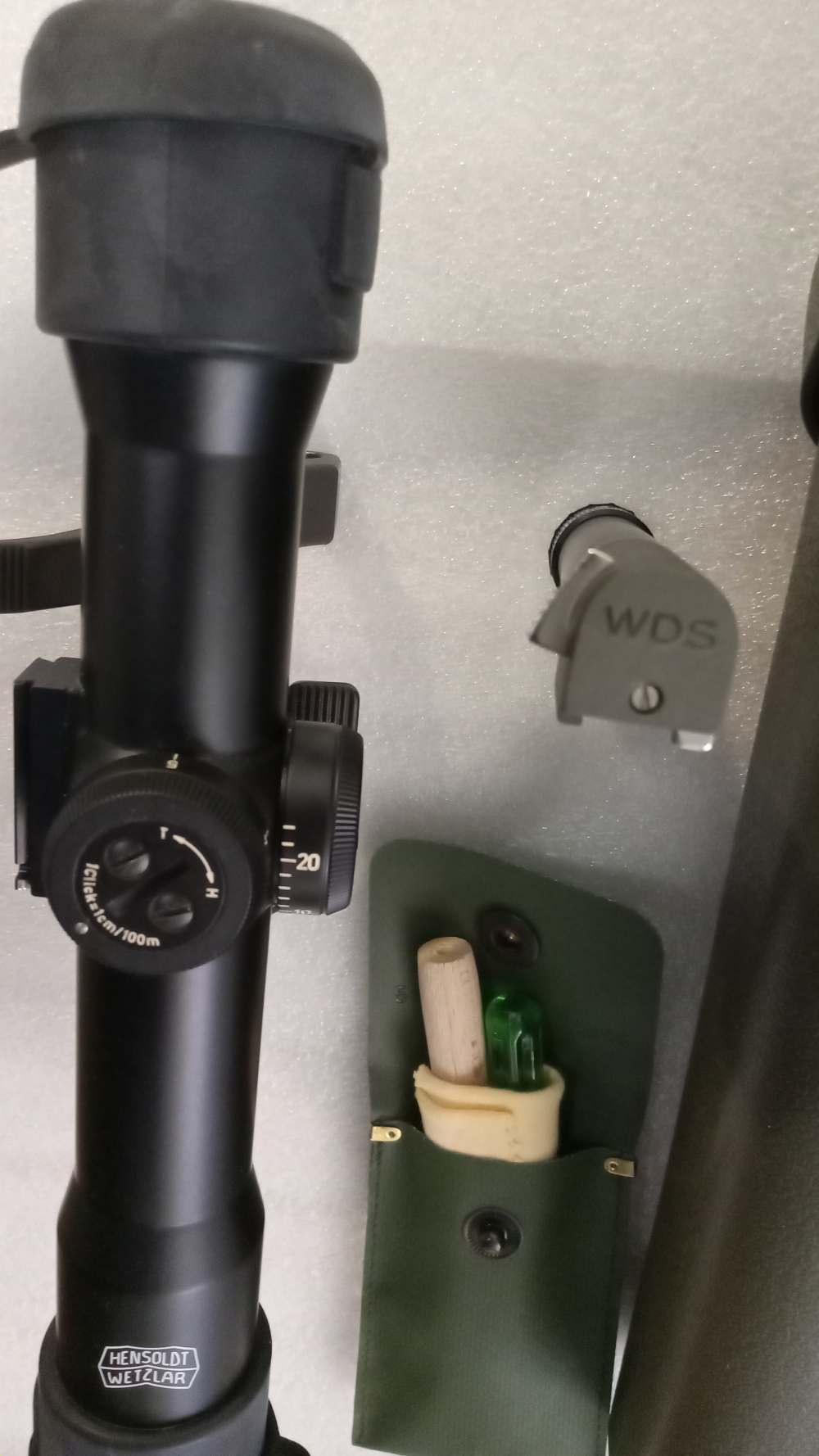 HK33E German Military- Hensoldt/Wetzlar 4X24 Scope w/ illuminator HK93 -img-13