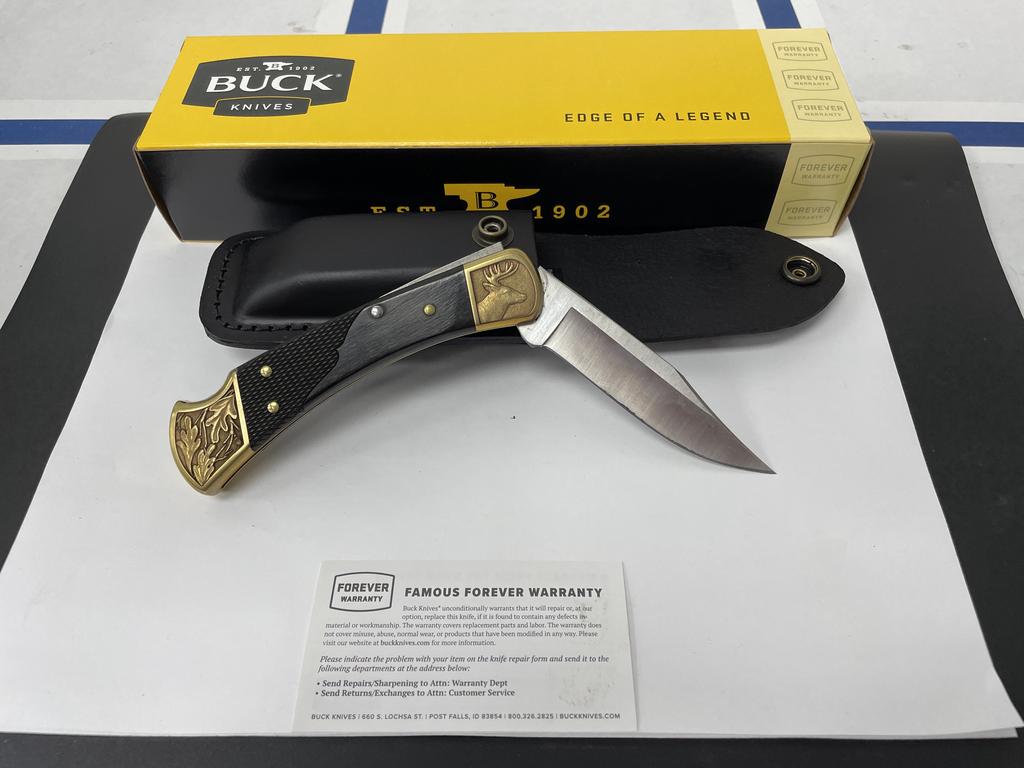 Altamont Wood Grips - Buck 110 Folding Knife Deer -img-2