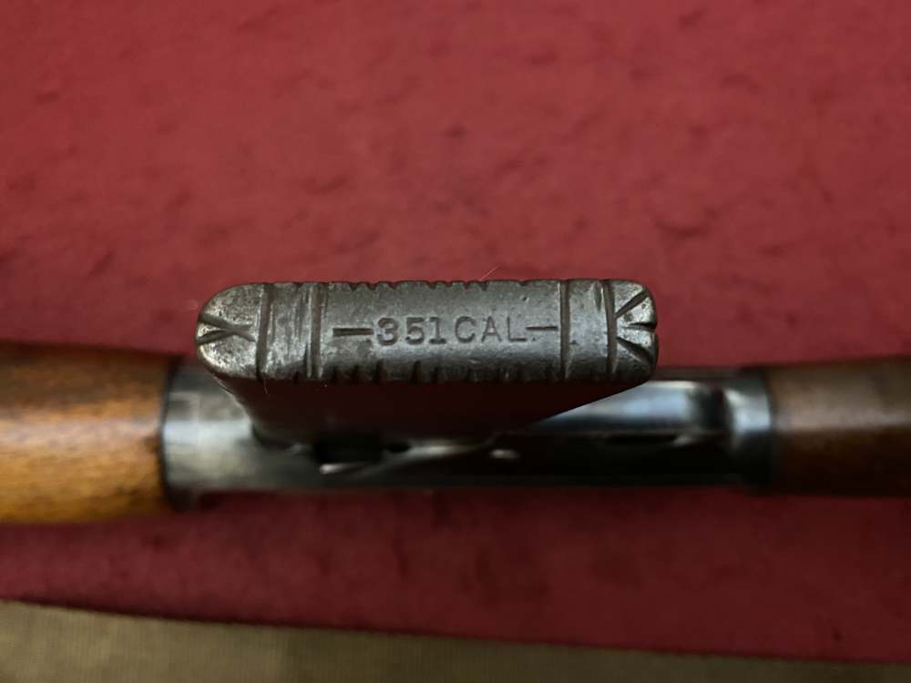 Excellent Winchester Model 1907 .351 WSL, 3 ultra rare original 10rd mags!-img-74