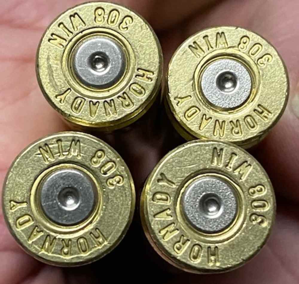 308 win brass, once fired by Hornady, 220 count, free shipping-img-0