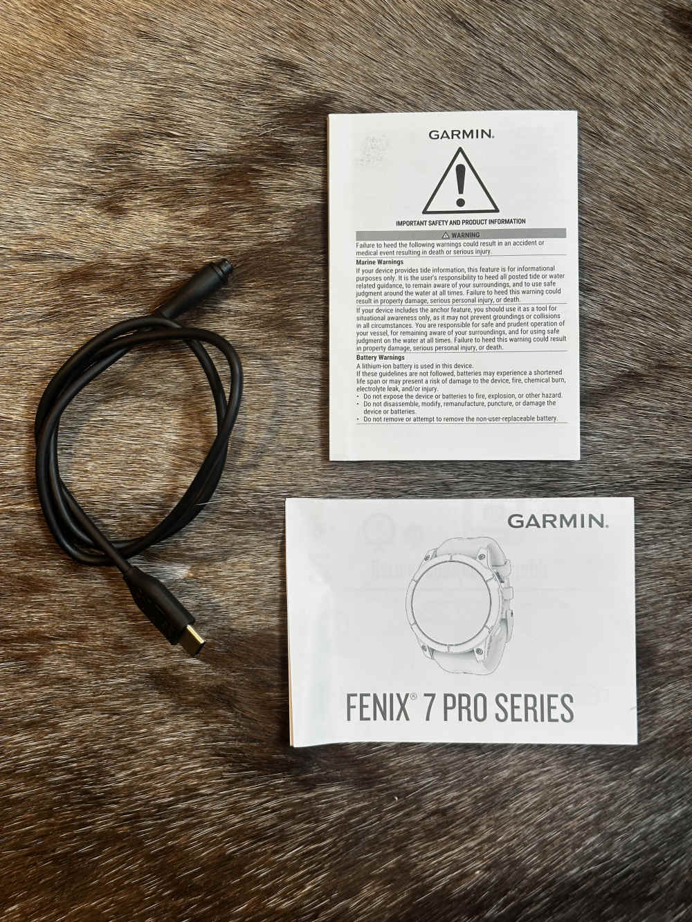 GARMIN FENIX 7X PRO SAPPHIRE SOLAR WATCH GPS, TITANIUM W/ GREY/ORANGE-img-4
