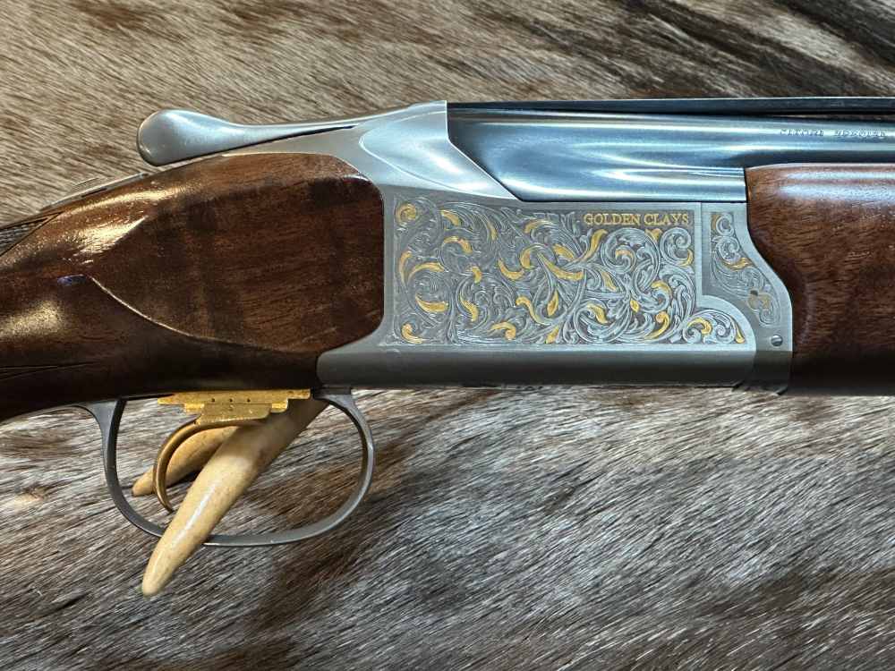 BROWNING CITORI 825 GOLDEN CLAYS SPORTING 12GA 32" ENGRAVED, GOOD WOOD-img-3