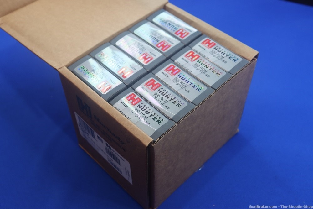 Hornady 300 RCM Rifle Ammunition 200RD Ammo Case 178GR ELD-X 82224 300RCM-img-0