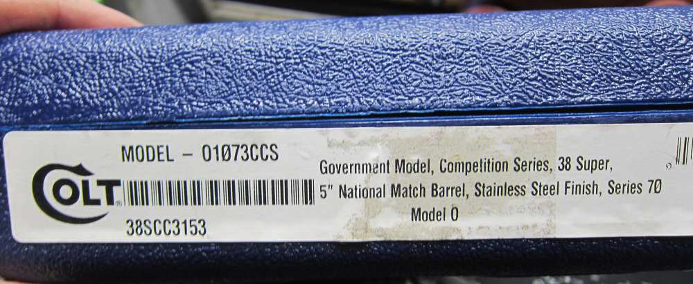 Colt series 70 gov. competition series 1911 .38 super-img-1