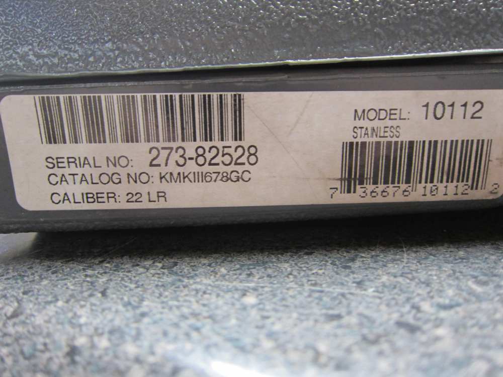 Ruger MK III target slab side stainless.-img-1
