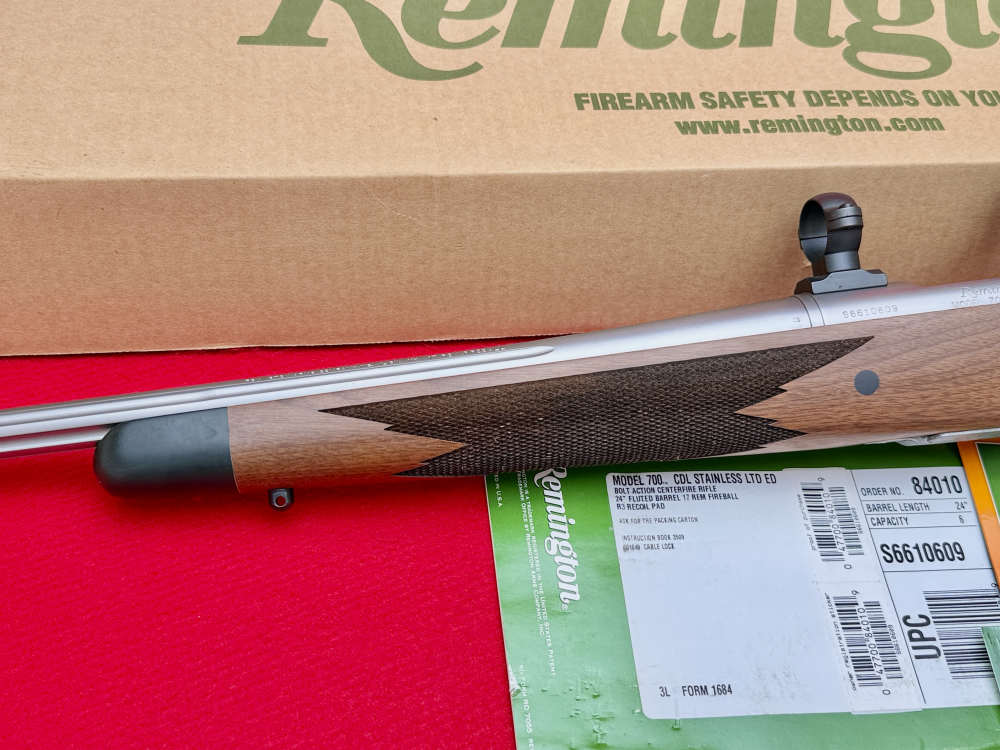 2007 Remington 700 CDL Limited Edition 17 Rem Fireball Fluted - RARE!-img-4