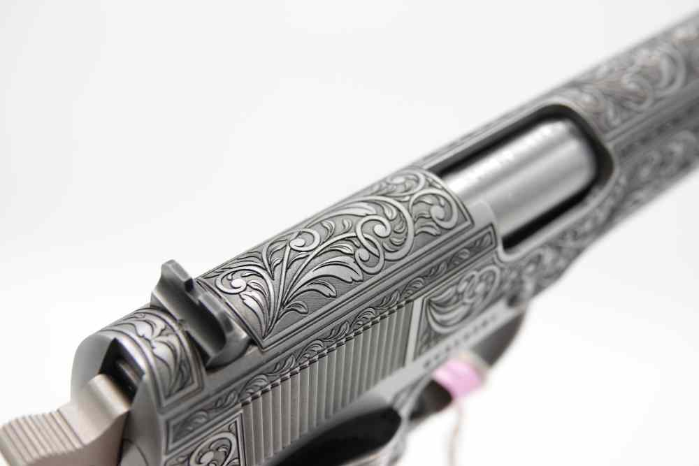Custom Engraved Gothic Leaf Scrolls Colt Series 70 Gov't Model 1911 45 ACP-img-18