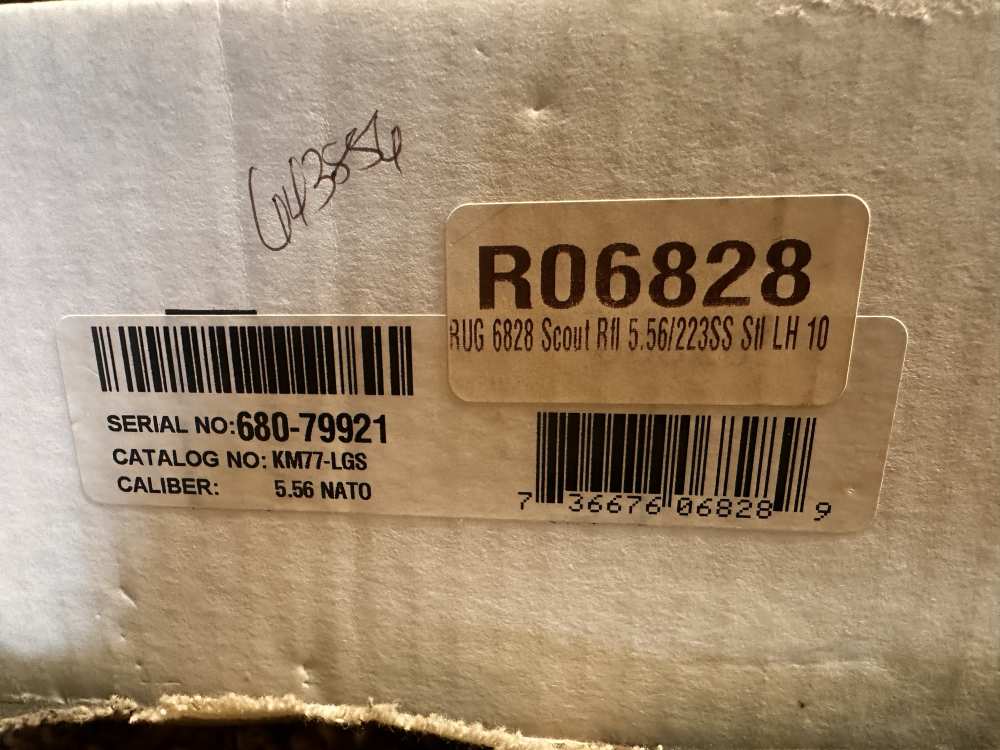  RUGER GUNSITE SCOUT MATTE SS BLK LAMINATED LEFT HAND-img-13