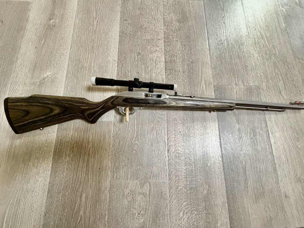 Marlin Model 60SS Extremely rare Stainless steel with gray laminate stock-img-0