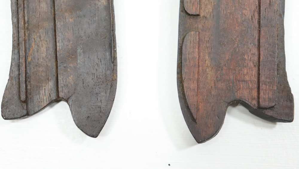 ORG WWI/WWII GERMAN P08 LUGER WOODEN GRIP SCALES-img-8
