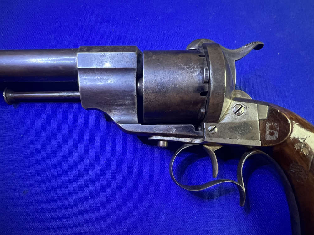 Fine French Lefaucheux Model 1854 Cavalry Revolver – 12mm Pinfire – SN 3057-img-7