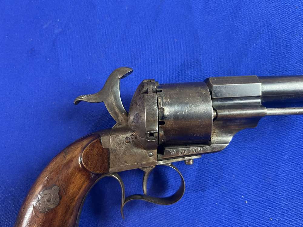 Fine French Lefaucheux Model 1854 Cavalry Revolver – 12mm Pinfire – SN 3057-img-13