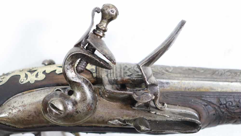ORG 18TH-19TH CENTURY OTTOMAN FLINTLOCK HORSEMAN PISTOL -img-25
