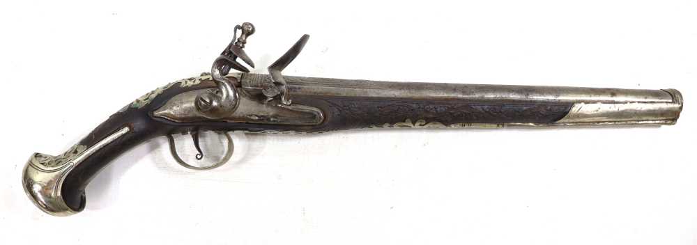 ORG 18TH-19TH CENTURY OTTOMAN FLINTLOCK HORSEMAN PISTOL -img-0