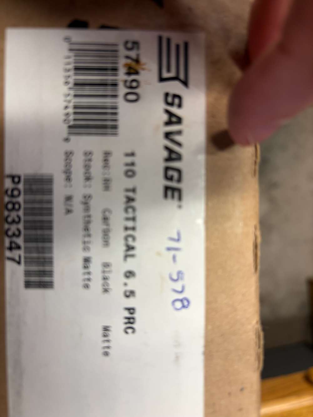 Savage 110 Tactical Never Fired-img-1