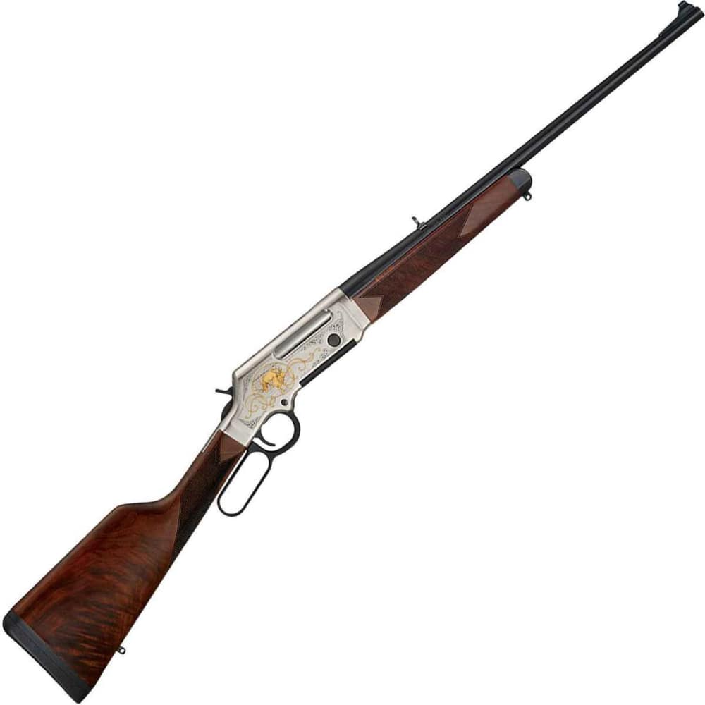 HENRY LONG RANGER ELK WILDLIFE EDITION Engraved Rifle 24K Gold Inlay 308 4R-img-3
