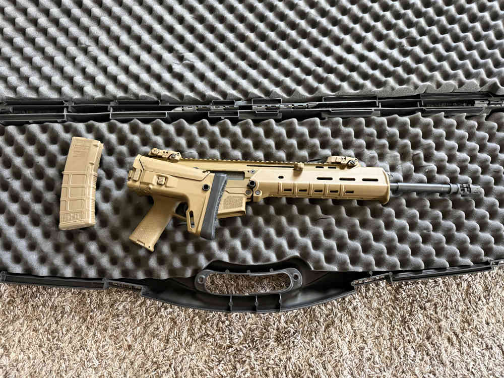 Rare Bushmaster ACR Enhanced Coyote Brown Folding Stock W/ Factory Case-img-1