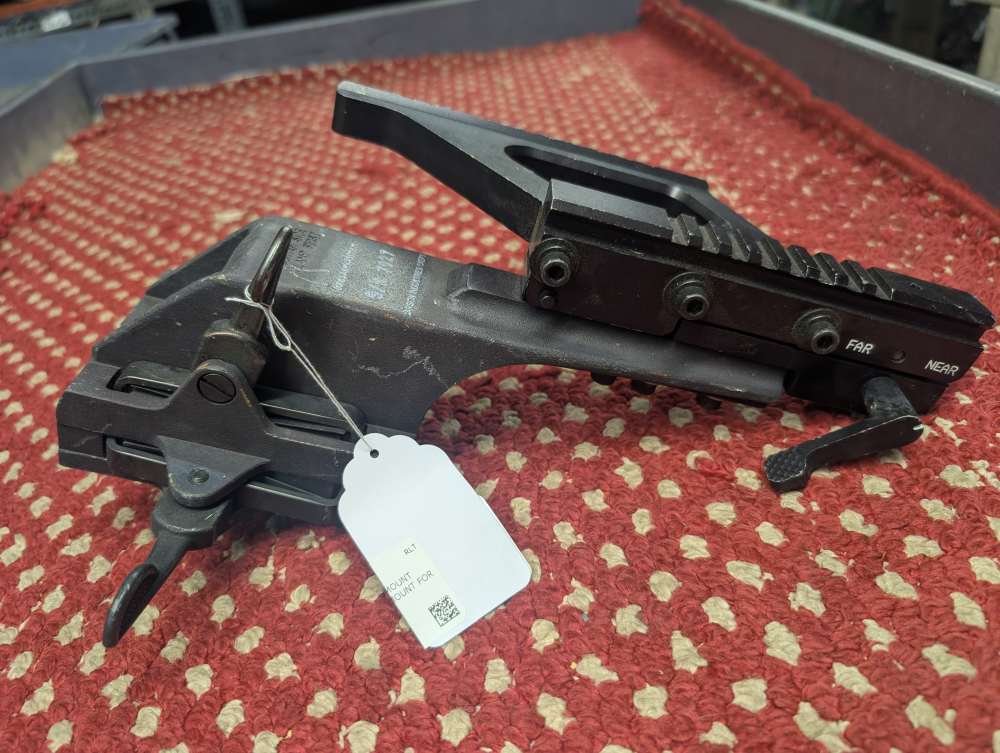USGI 50 CAL M2HB BROWNING SCOPE MOUNT WITH TOP AND SIDE PICATINNY-img-1