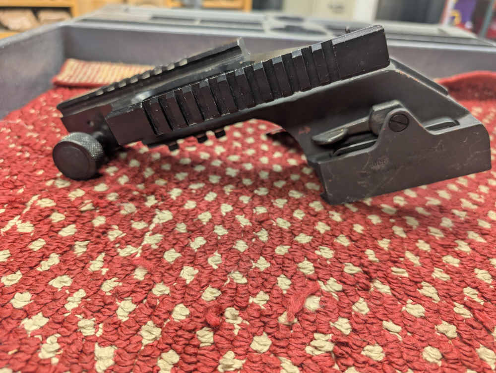 USGI 50 CAL M2HB BROWNING SCOPE MOUNT WITH TOP AND SIDE PICATINNY-img-2