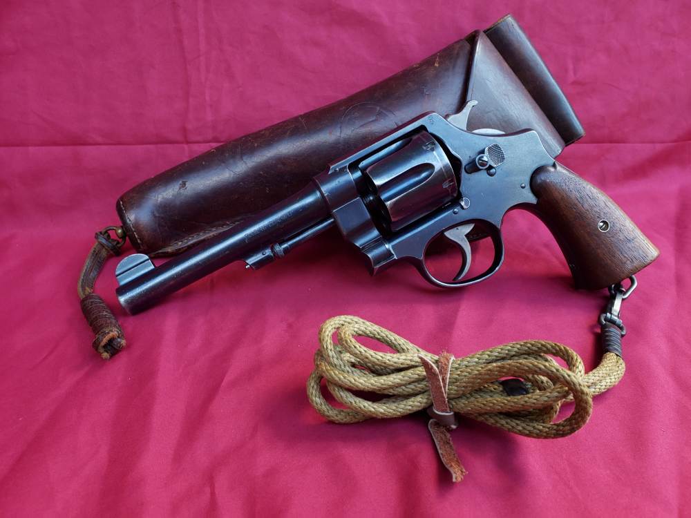 WWI Smith & Wesson Model 1917 - Original Holster & Lanyard - Stunning - C&R-img-2