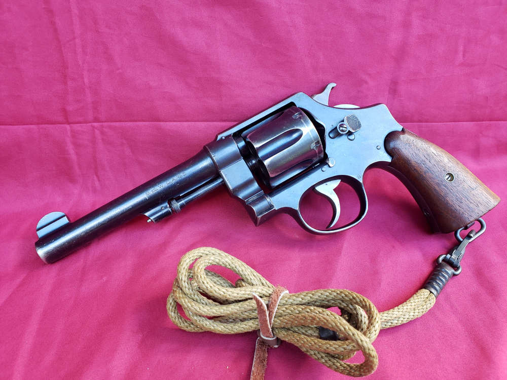 WWI Smith & Wesson Model 1917 - Original Holster & Lanyard - Stunning - C&R-img-3