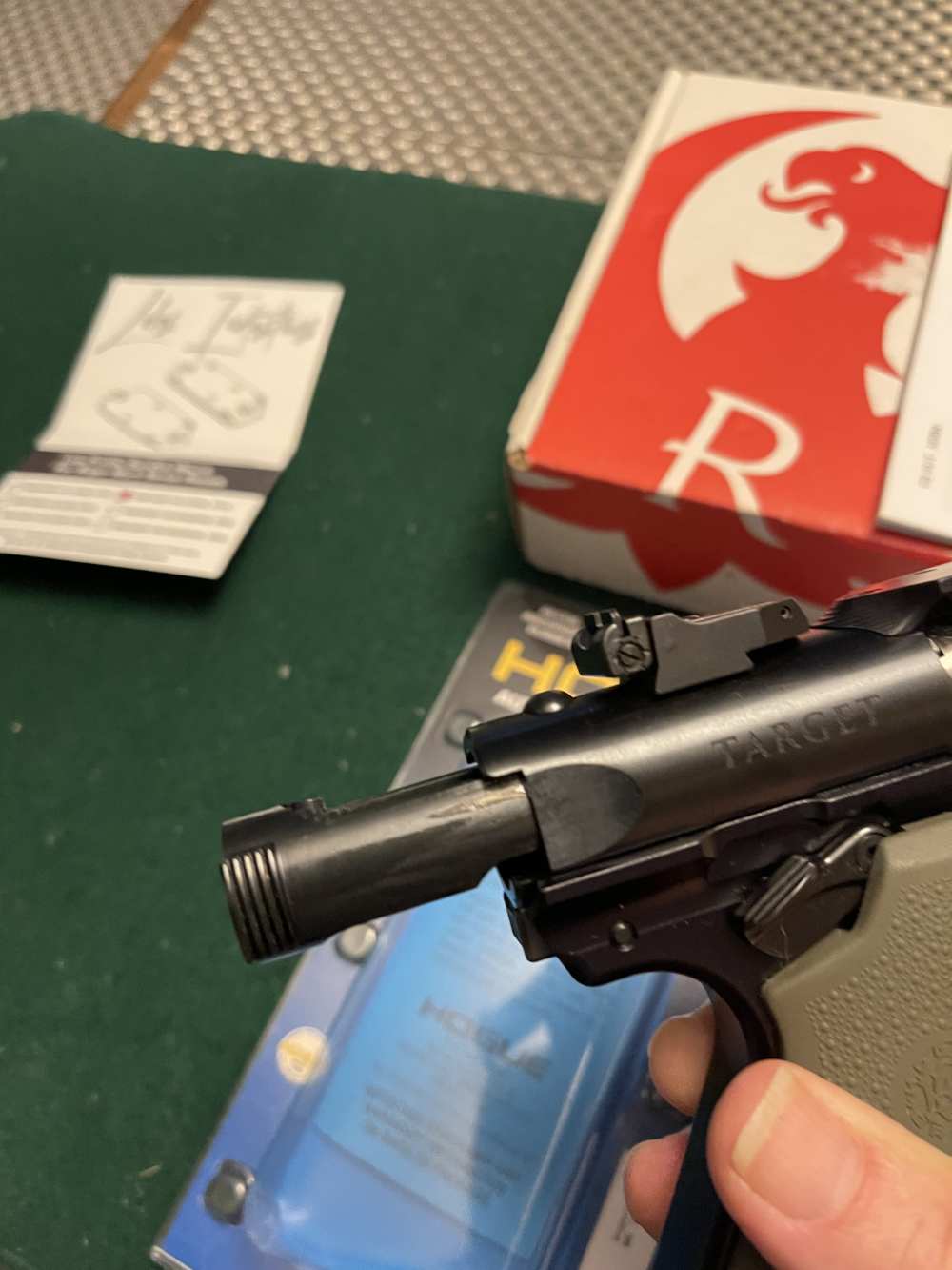 Ruger Mark IV Target Pistol with accessories-img-12