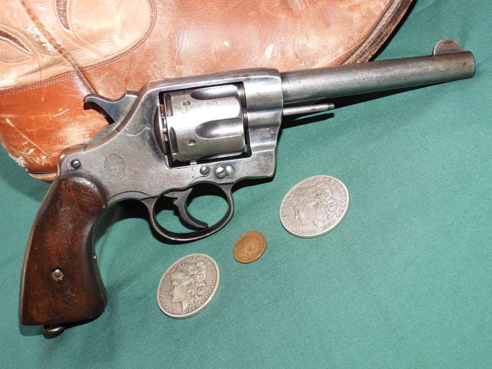 RARE Colt "Modelo Argentino 1895" .38 LC 5" DA Argentine Revolver Antique-img-0