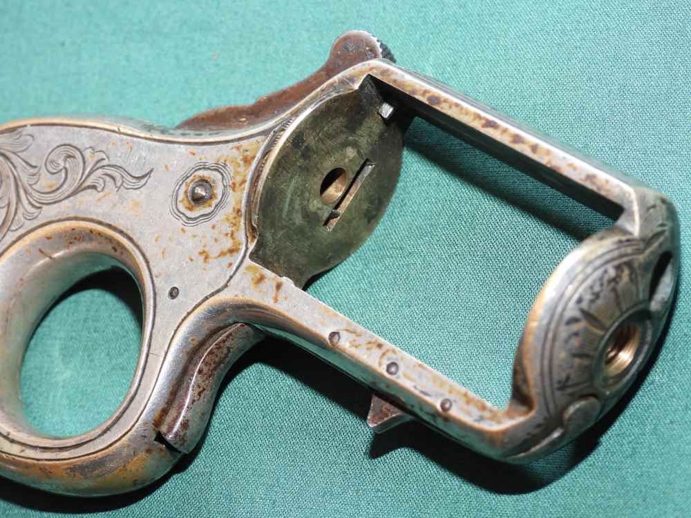 James Reid My Friend Knuckle Duster Revolver .22 RF Pistol Antique Old West-img-10