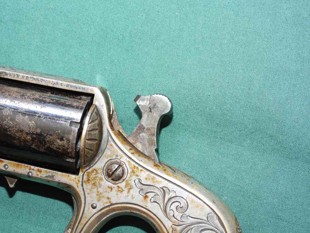 James Reid My Friend Knuckle Duster Revolver .22 RF Pistol Antique Old West-img-8