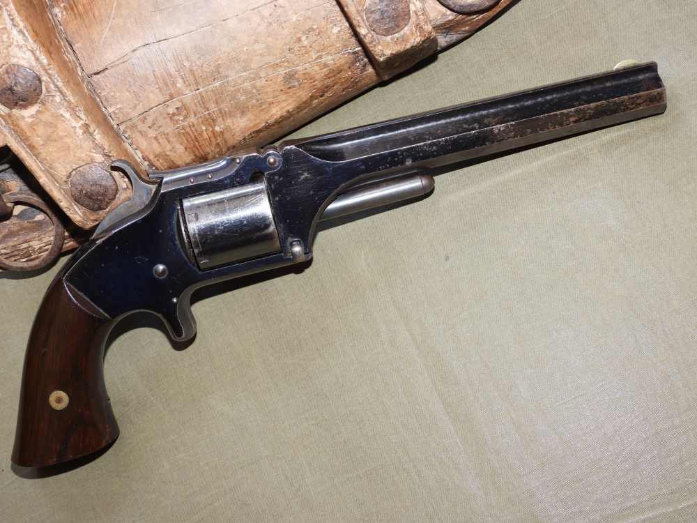 Smith & Wesson No. 2 "Old Army" .32 RF 6" Tip-Up Revolver Antique 1860s S&W-img-1