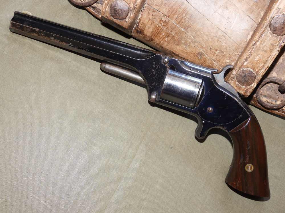 Smith & Wesson No. 2 "Old Army" .32 RF 6" Tip-Up Revolver Antique 1860s S&W-img-5