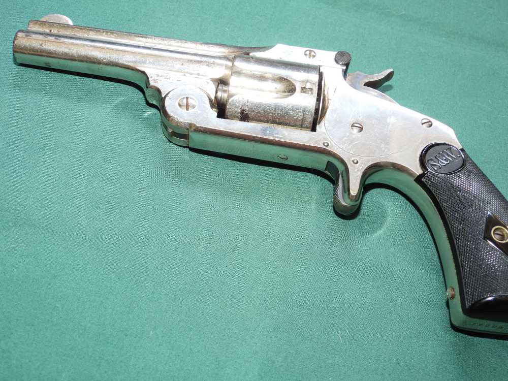 Smith & Wesson .38 Single Action 2nd Model Top Break Revolver & Box Antique-img-6