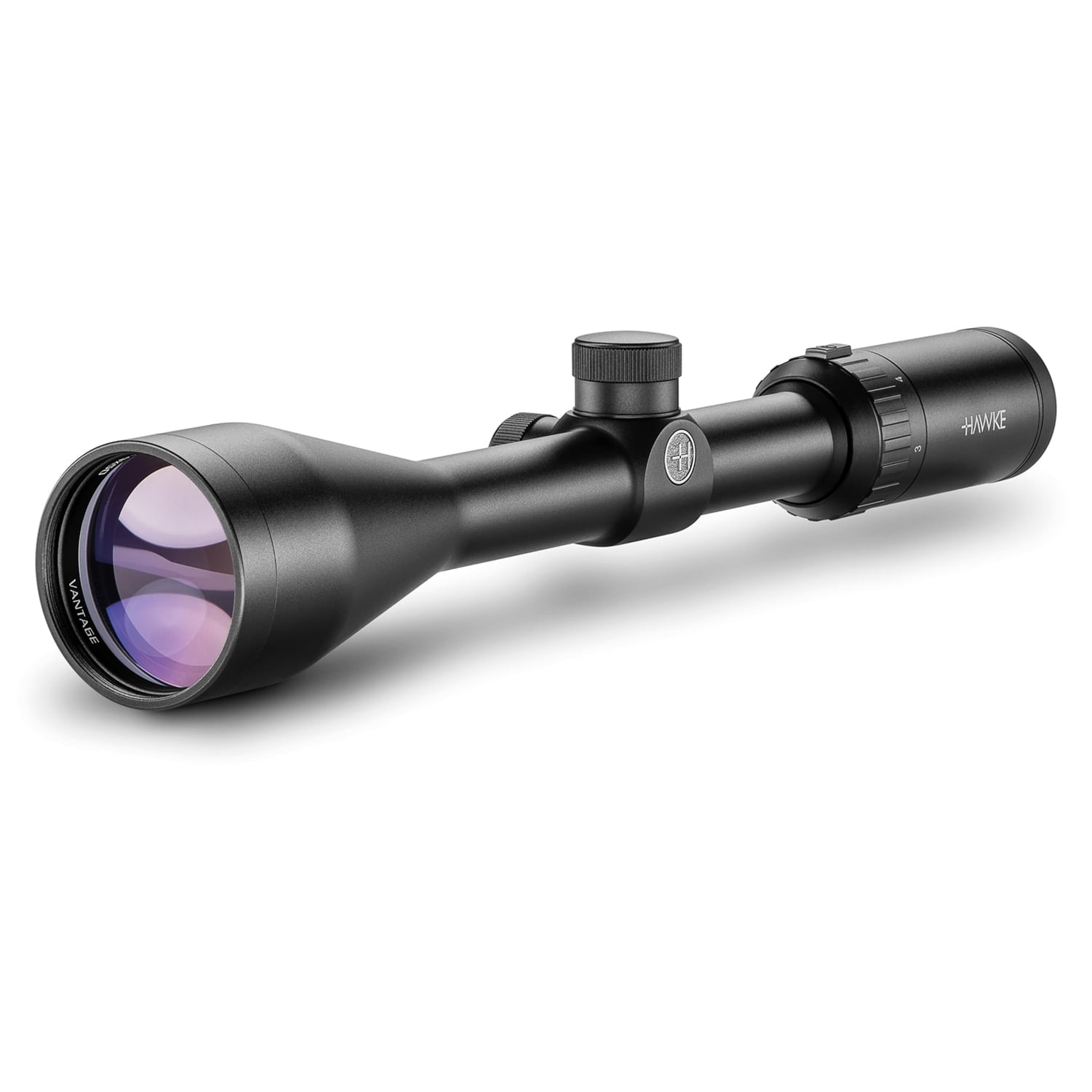 HAWKE Vantage 3-9x50 30/30 Reticle Riflescope w/1in Med Weaver Scope Rings-img-2