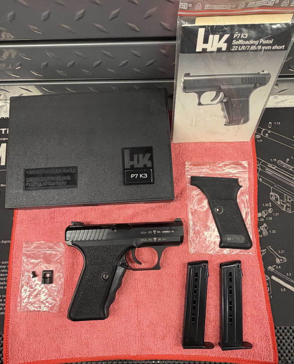 Heckler & Koch P7 K3, HK P7K3 Chantilly, Low Serial Number #193 MINT -img-0