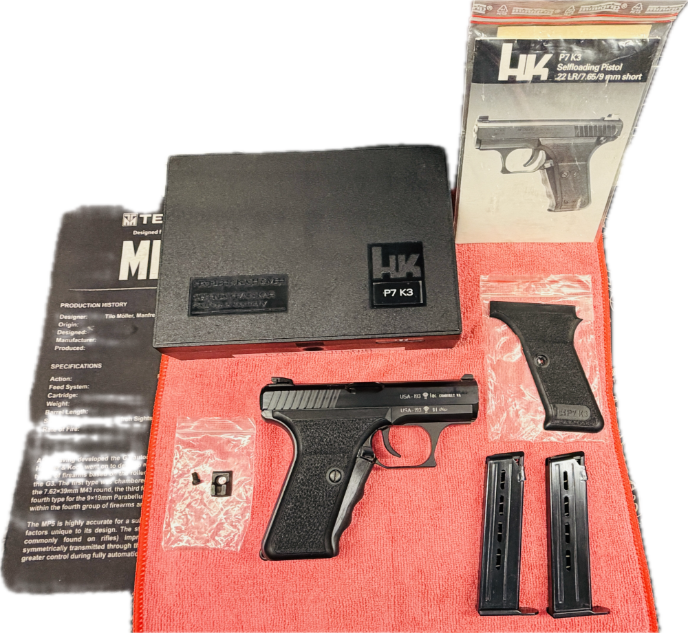 Heckler & Koch P7 K3, HK P7K3 Chantilly, Low Serial Number #193 MINT -img-13