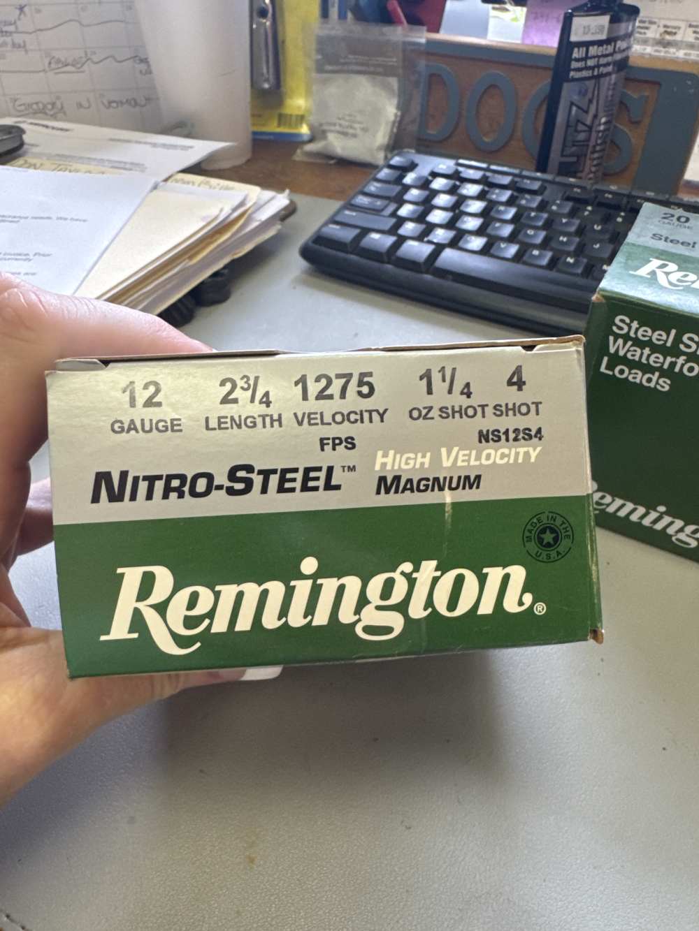 New Remington 12 ga nitro steel magnum 4 shot shells-img-0