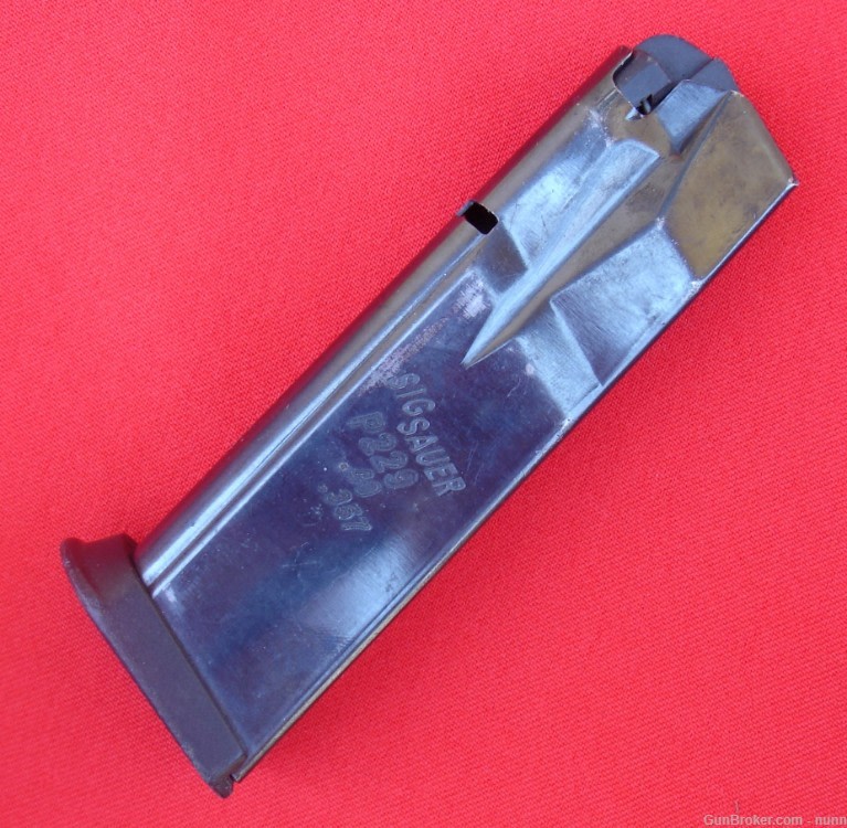 Polished Blue Factory Magazine For SIG/Sauer P229 .40 S&W/.357 SIG DC-img-3