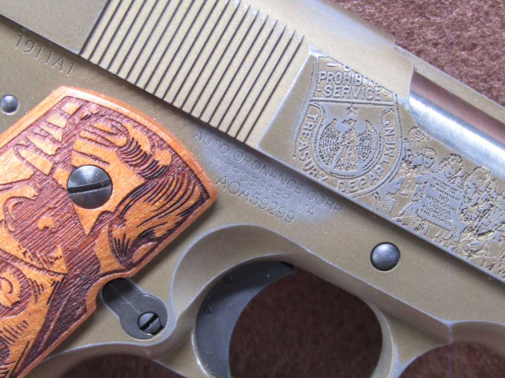 NICE Like New Auto Ordnance 1911A1 Bootlegger 45 ACP  with Mag-img-5