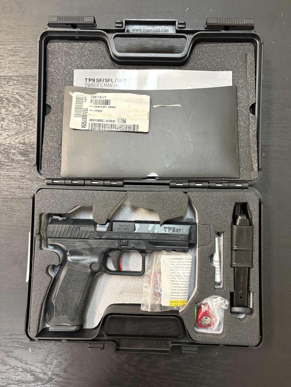 Canik TP9SF 9mm"BBL Warren Sight Woodland"-img-3