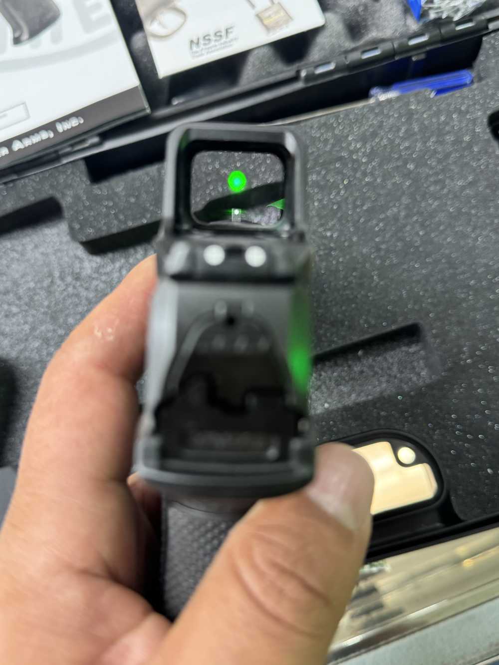 Walther PDP F-series 9mm pistol O-sight C Green dot! in case -img-10